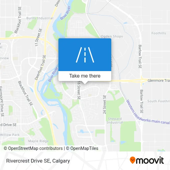 Rivercrest Drive SE map