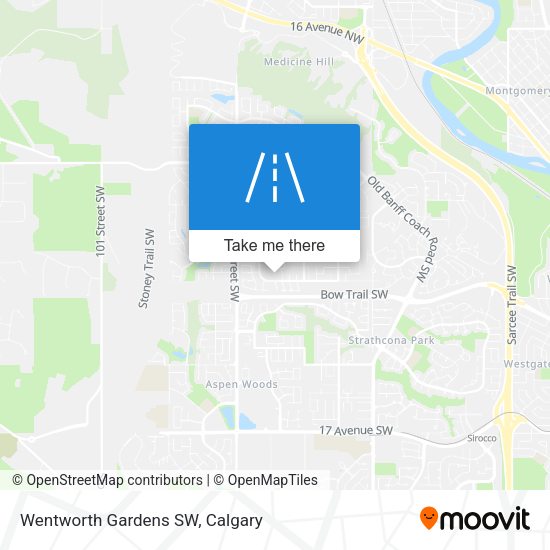 Wentworth Gardens SW map