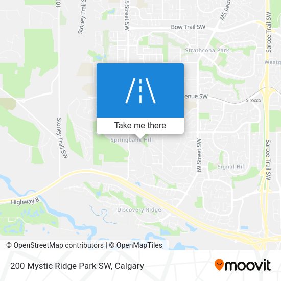 200 Mystic Ridge Park SW map