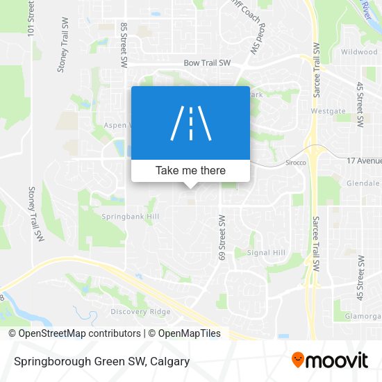 Springborough Green SW map