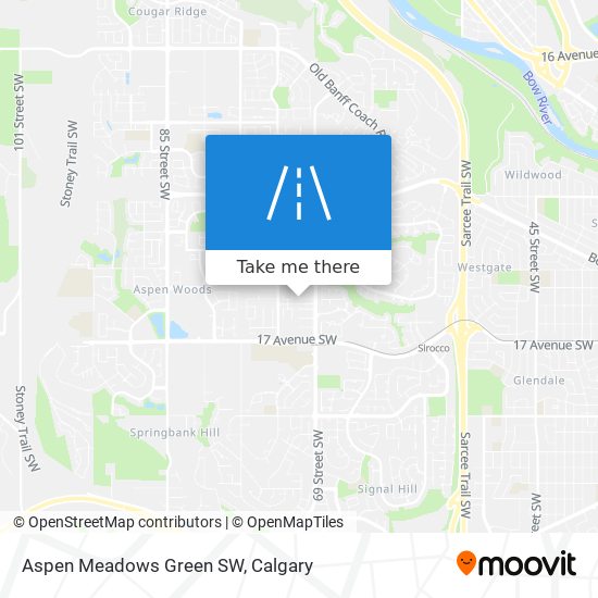 Aspen Meadows Green SW map