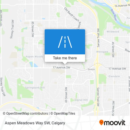 Aspen Meadows Way SW map