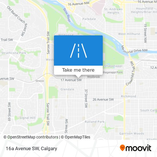 16a Avenue SW map