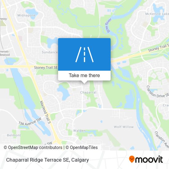 Chaparral Ridge Terrace SE map