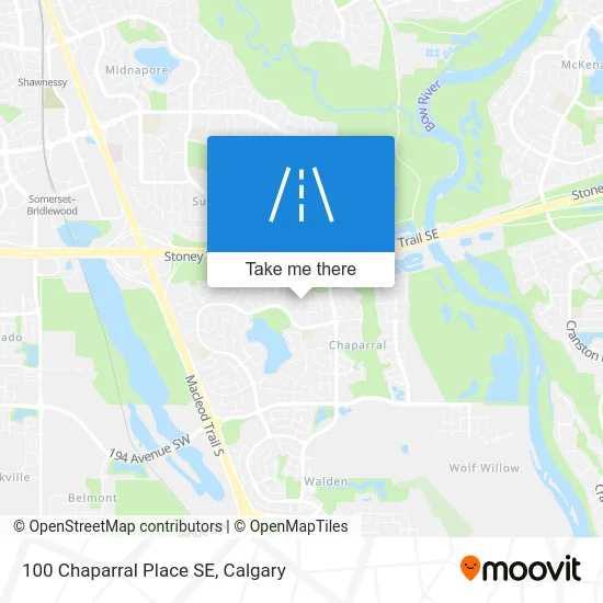 100 Chaparral Place SE map