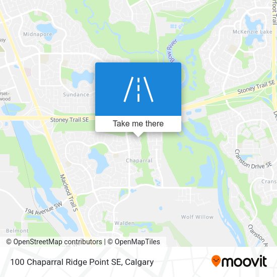 100 Chaparral Ridge Point SE plan