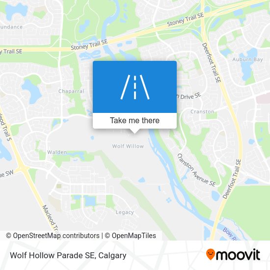 Wolf Hollow Parade SE map