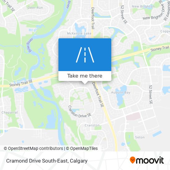 Cramond Drive South-East map