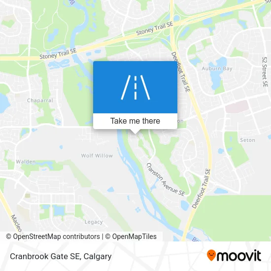 Cranbrook Gate SE map