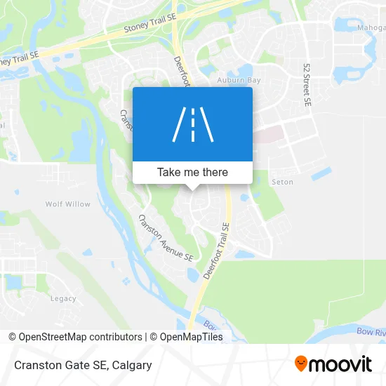 Cranston Gate SE map