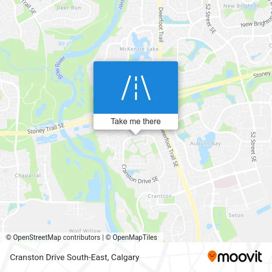 Cranston Drive South-East map