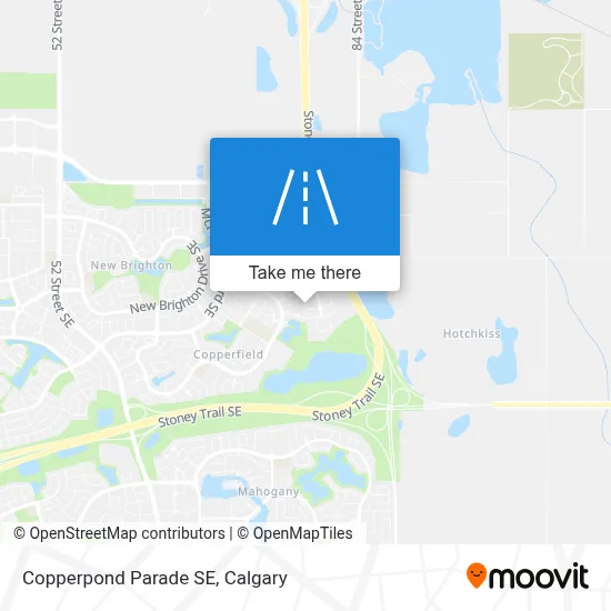 Copperpond Parade SE map