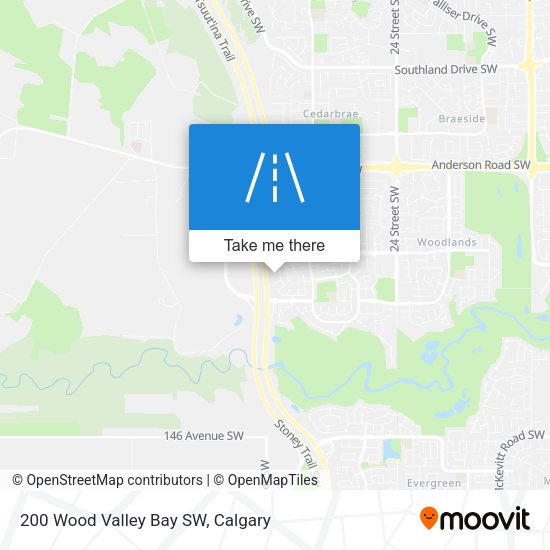 200 Wood Valley Bay SW map