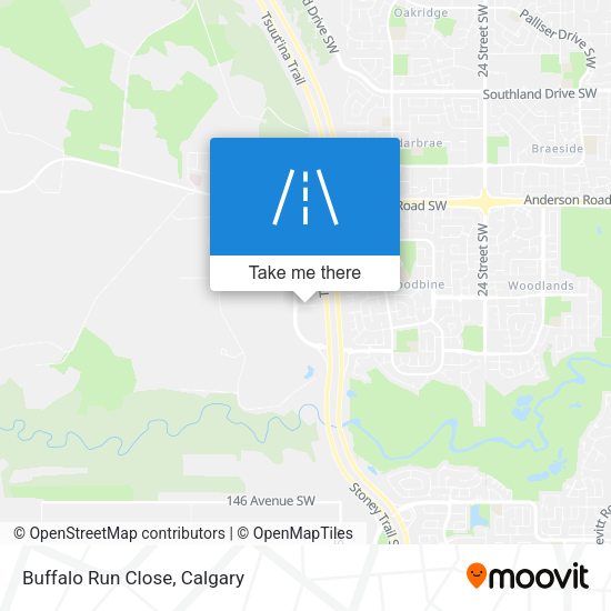 Buffalo Run Close map