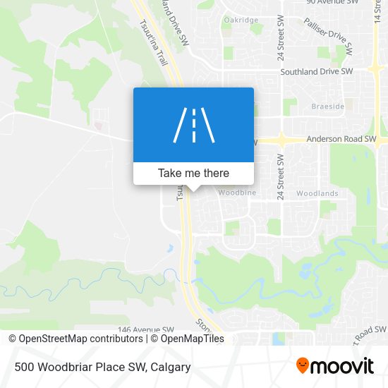 500 Woodbriar Place SW map