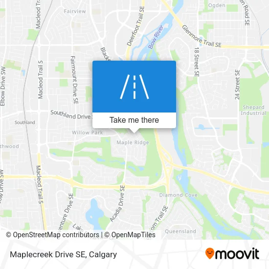 Maplecreek Drive SE map