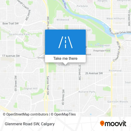 Glenmere Road SW map