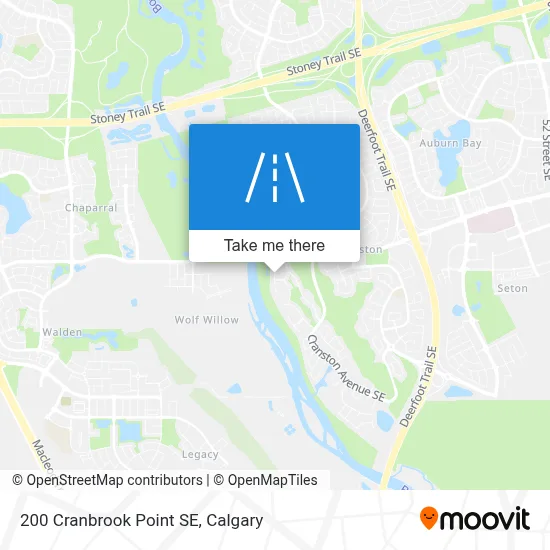 200 Cranbrook Point SE map