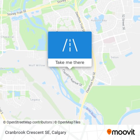 Cranbrook Crescent SE map