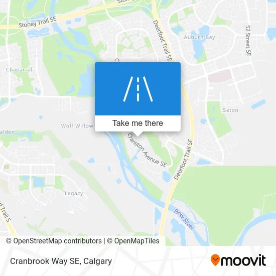 Cranbrook Way SE map