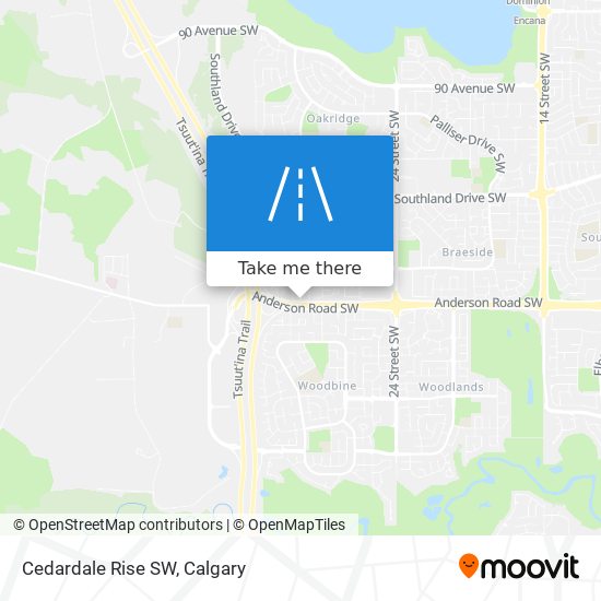 Cedardale Rise SW map