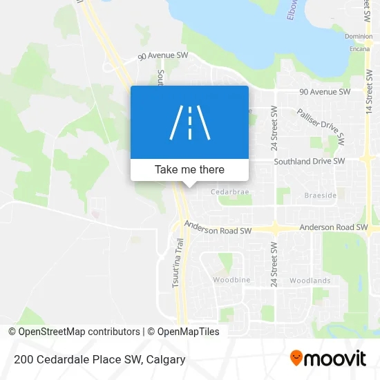 200 Cedardale Place SW map