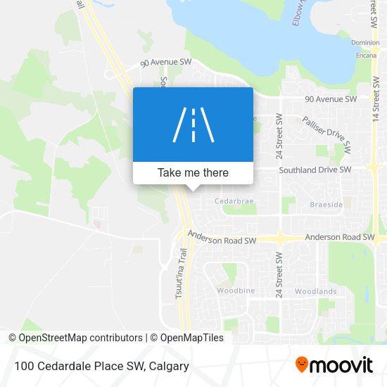100 Cedardale Place SW map