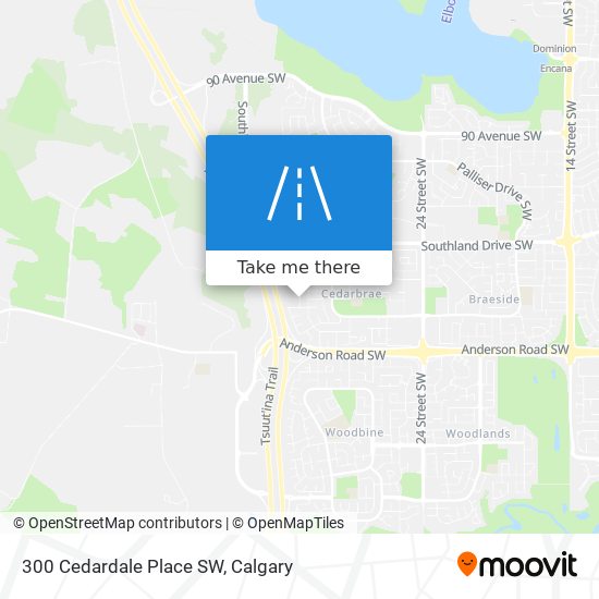 300 Cedardale Place SW map