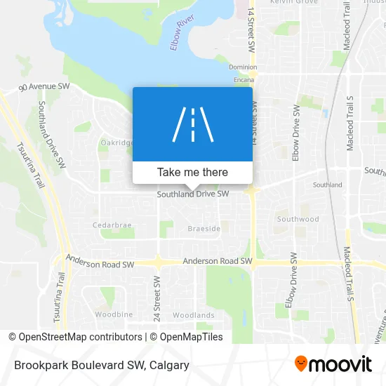 Brookpark Boulevard SW map