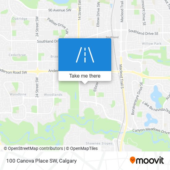 100 Canova Place SW map