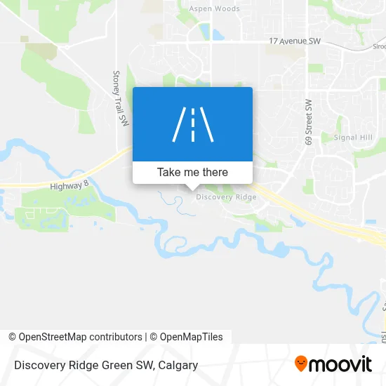 Discovery Ridge Green SW map