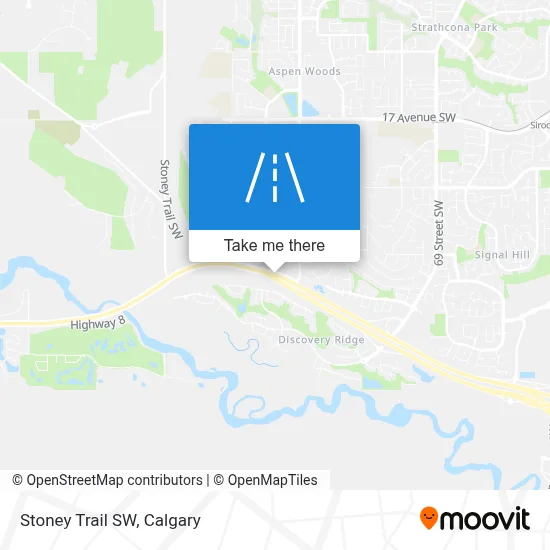 Stoney Trail SW map