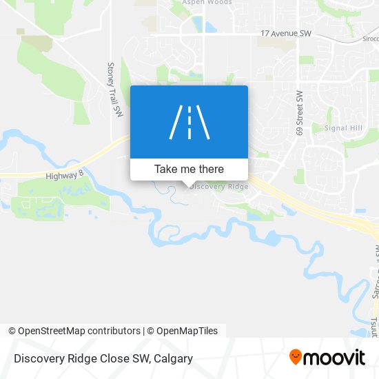 Discovery Ridge Close SW map