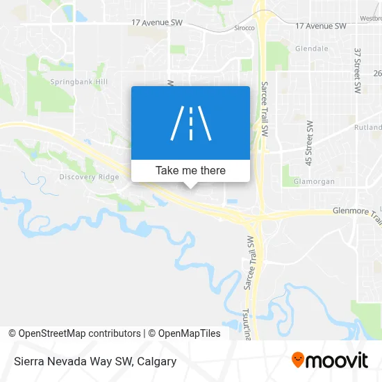 Sierra Nevada Way SW map