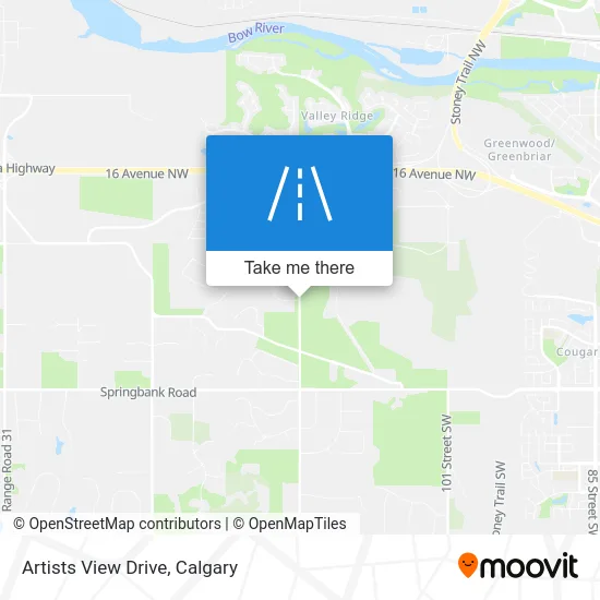 Artists View Drive map