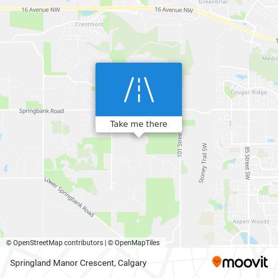 Springland Manor Crescent map
