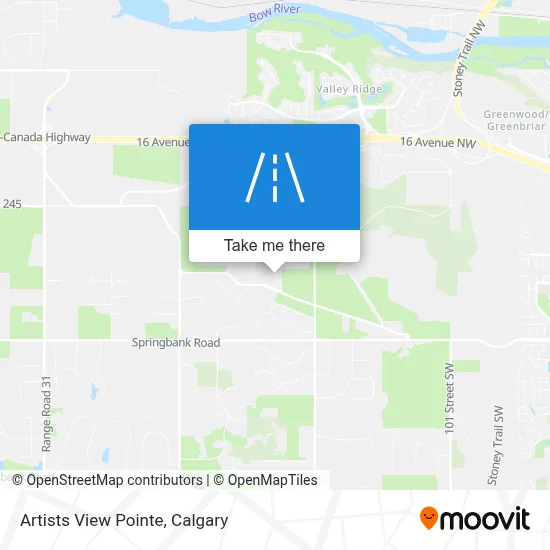 Artists View Pointe map