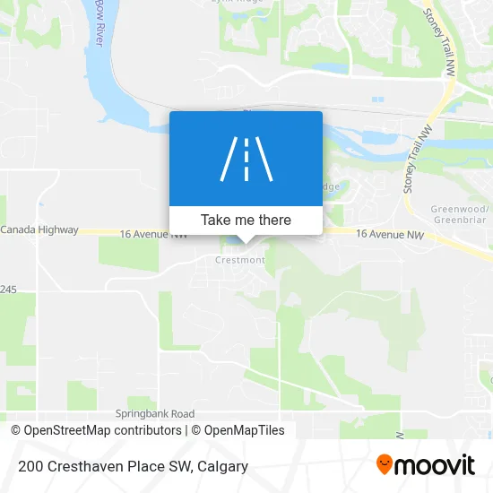 200 Cresthaven Place SW map