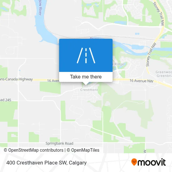 400 Cresthaven Place SW map