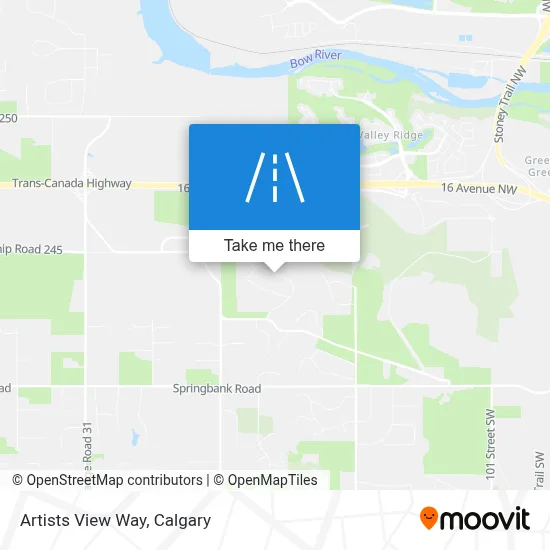 Artists View Way map