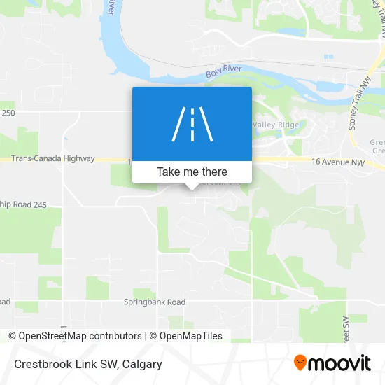 Crestbrook Link SW map
