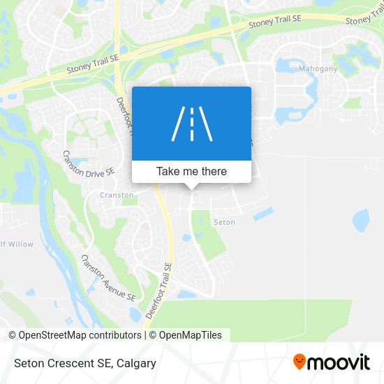 Seton Crescent SE map