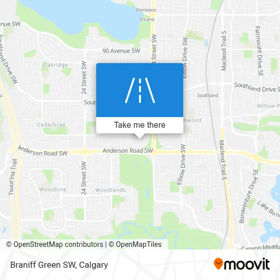 Braniff Green SW map