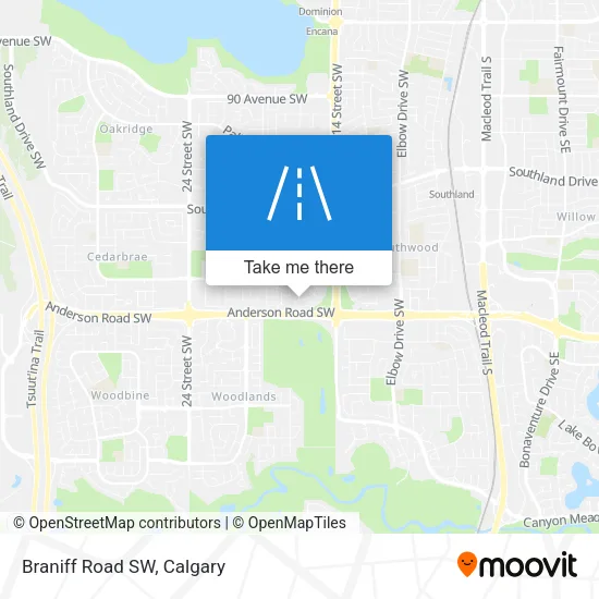 Braniff Road SW map