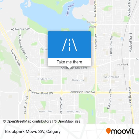 Brookpark Mews SW map