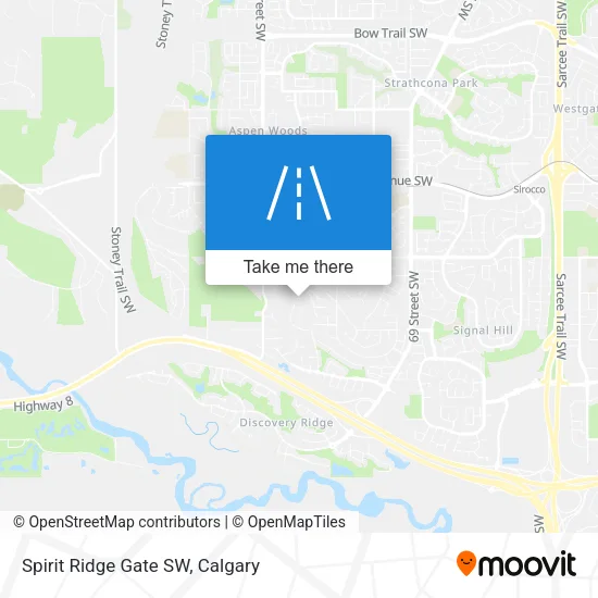 Spirit Ridge Gate SW map