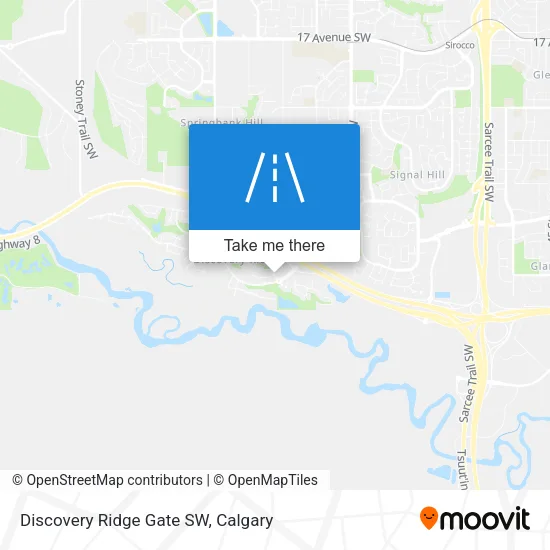 Discovery Ridge Gate SW map