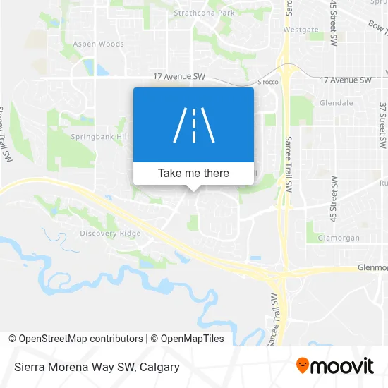 Sierra Morena Way SW map