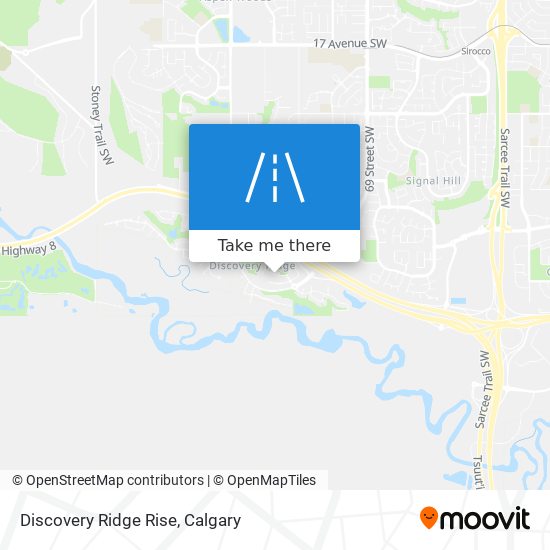 Discovery Ridge Rise map