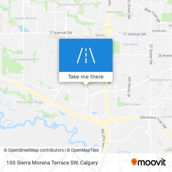 100 Sierra Morena Terrace SW map